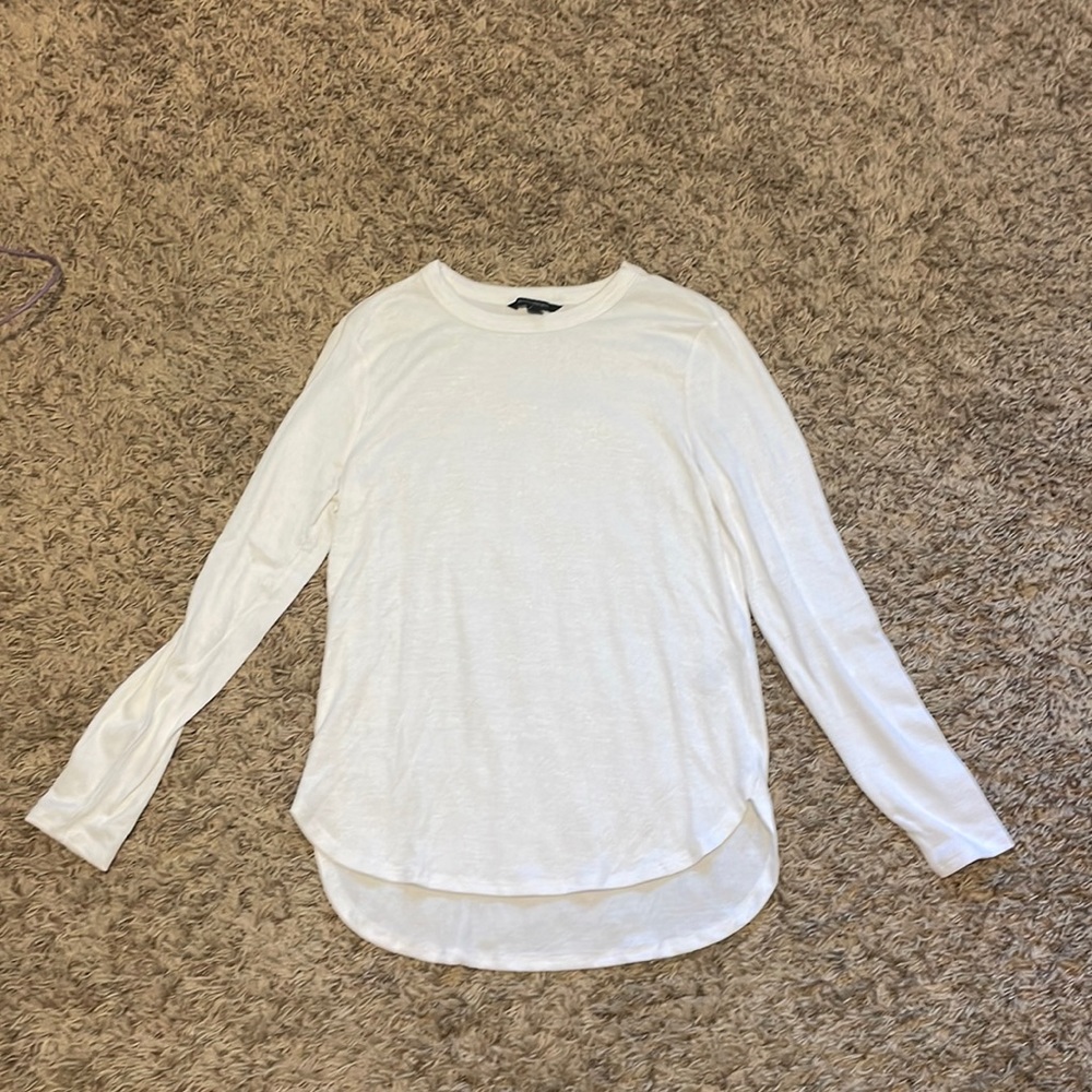 Banana Republic white long sleeve Size small